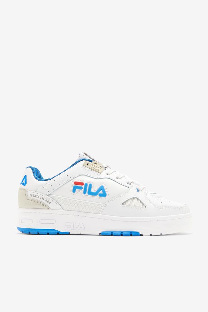 Tenis Fila Teratach 600 Sneakers Hombre Blancas Azules Plateadas | 701293UXI