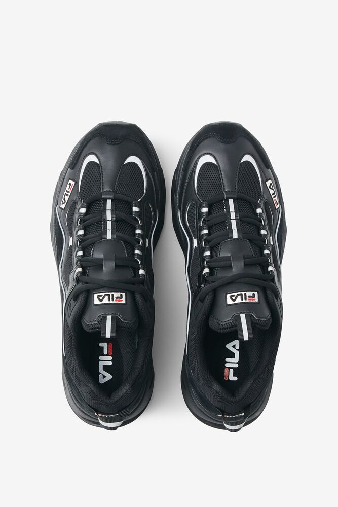 Tenis Fila Trigate Plus Sneakers Hombre Negras Azul Marino Plateadas | 802719CNK