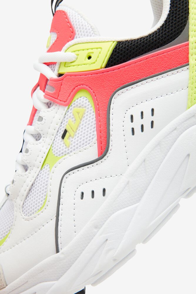 Tenis Fila Trigate Plus Sneakers Mujer Blancas Rosas Amarillo | 486932YTQ