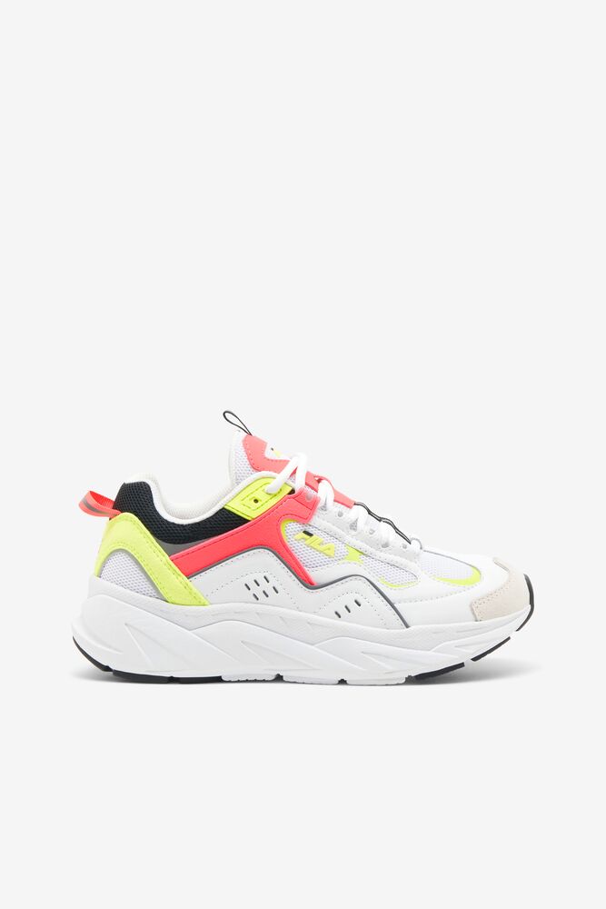 Tenis Fila Trigate Plus Sneakers Mujer Blancas Rosas Amarillo | 486932YTQ