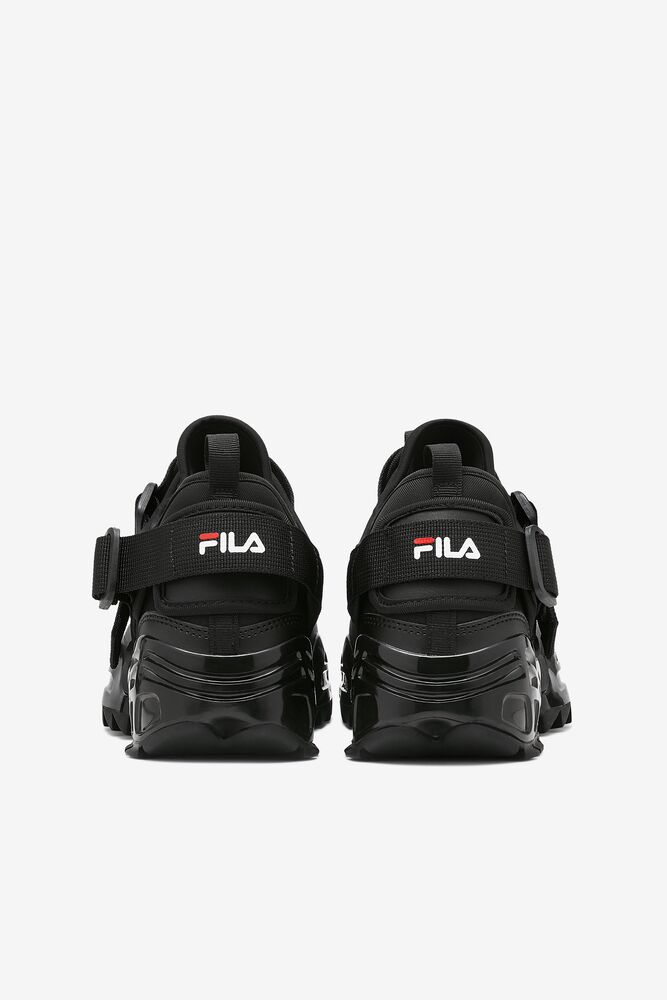 Tenis Fila Unit Le Sneakers Mujer Negras Negras Blancas | 286409JGD