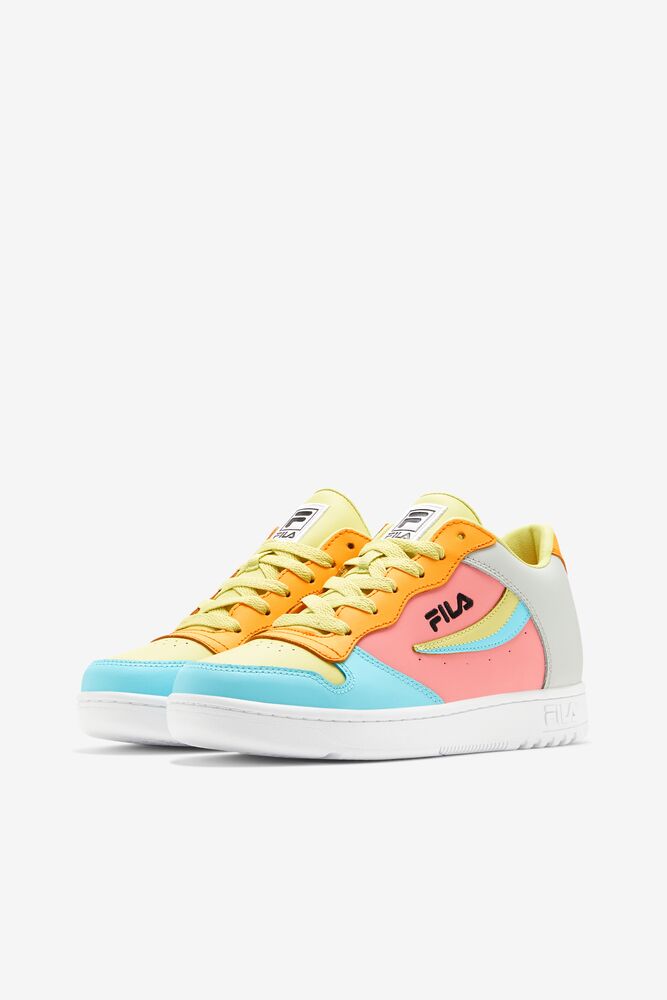 Tenis Fila Wx-110 Sneakers Mujer Azules Naranjas | 143782CLH