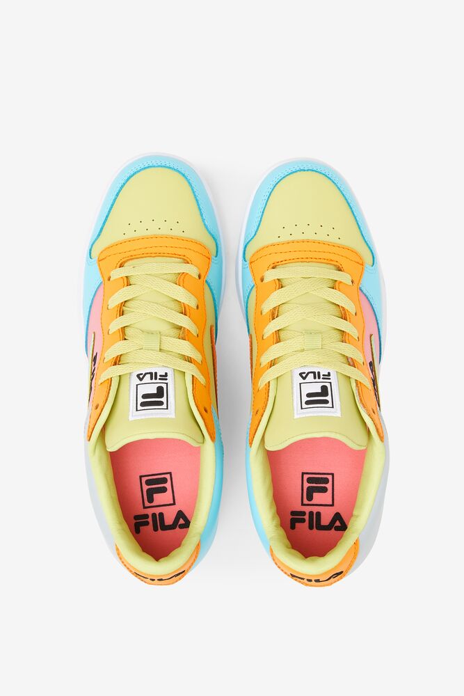 Tenis Fila Wx-110 Sneakers Mujer Azules Naranjas | 065417UFZ