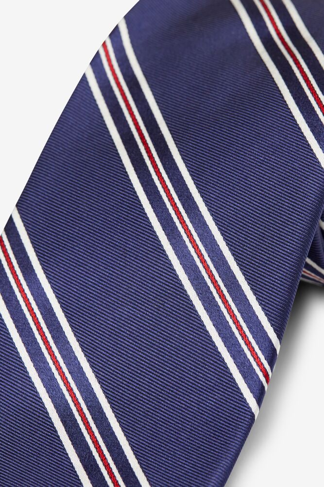 Tie Fila Brooks Brothers X Fila Pro Striped Tie Unisex Azul Marino | 312847YIP