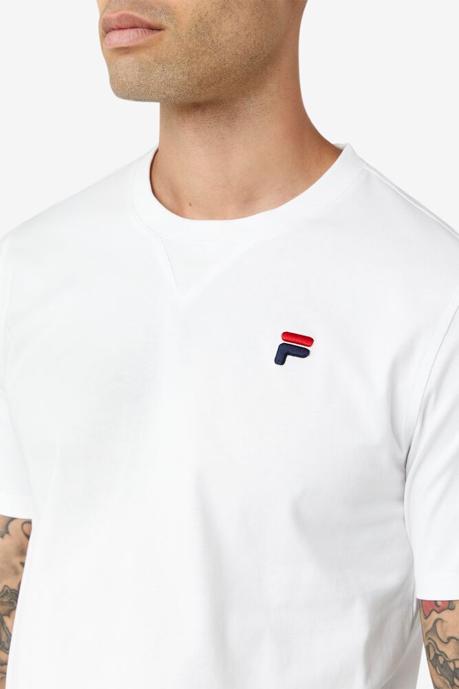 Tops Fila Derion Tee Unisex Blancas | 453762ALM