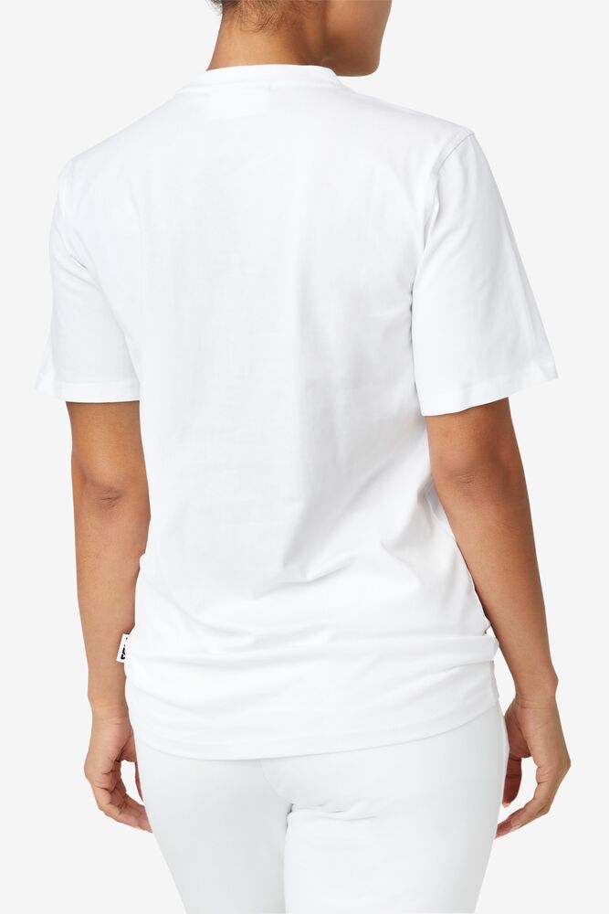 Tops Fila Derion Tee Unisex Blancas | 453762ALM