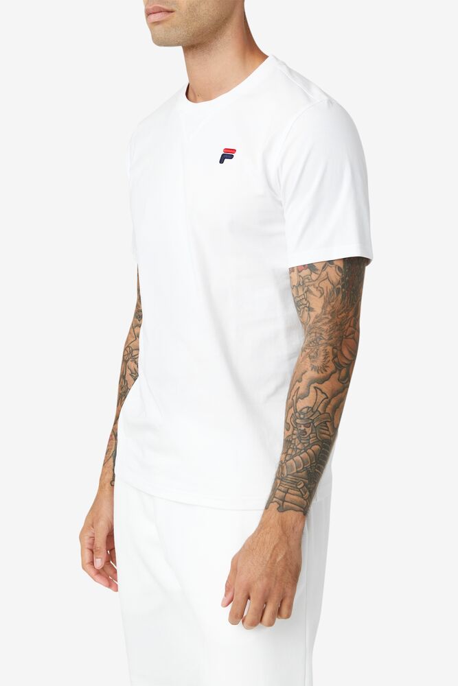 Tops Fila Derion Tee Unisex Blancas | 453762ALM