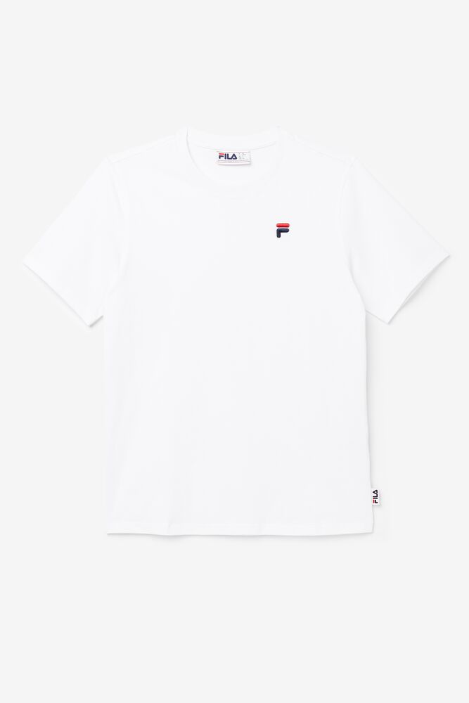 Tops Fila Derion Tee Unisex Blancas | 453762ALM