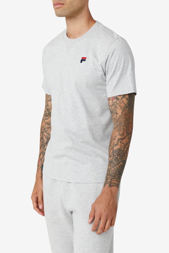 Tops Fila Derion Tee Unisex Gris Claro | 302718HRQ