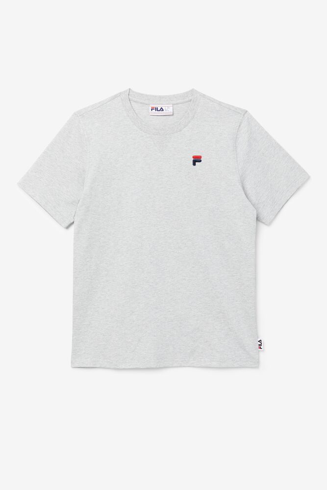 Tops Fila Derion Tee Unisex Gris Claro | 302718HRQ