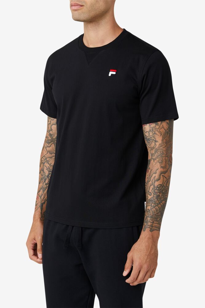 Tops Fila Derion Tee Unisex Negras | 157064ZMJ