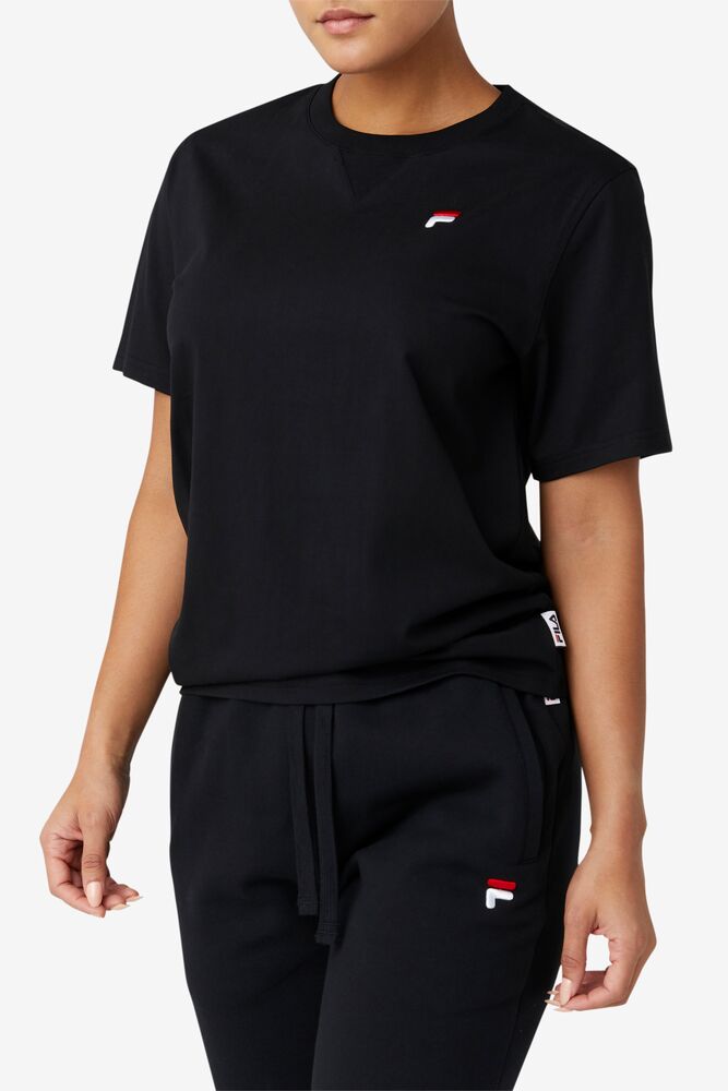 Tops Fila Derion Tee Unisex Negras | 326587YTR