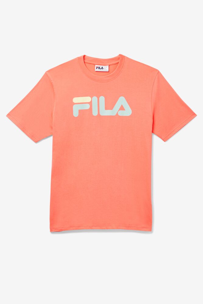 Tops Fila Eagle Tee Hombre 886 Persimmon | 784192QJG