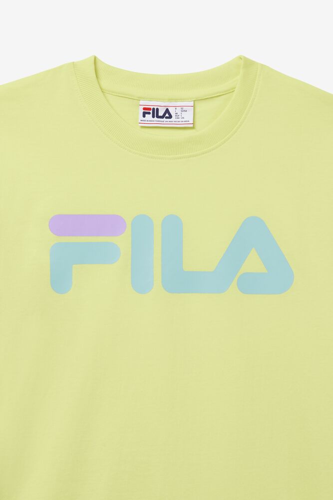 Tops Fila Eagle Tee Hombre Amarillo | 035124EMI