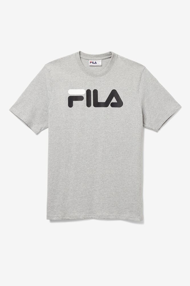 Tops Fila Eagle Tee Hombre Gris | 097316DLX