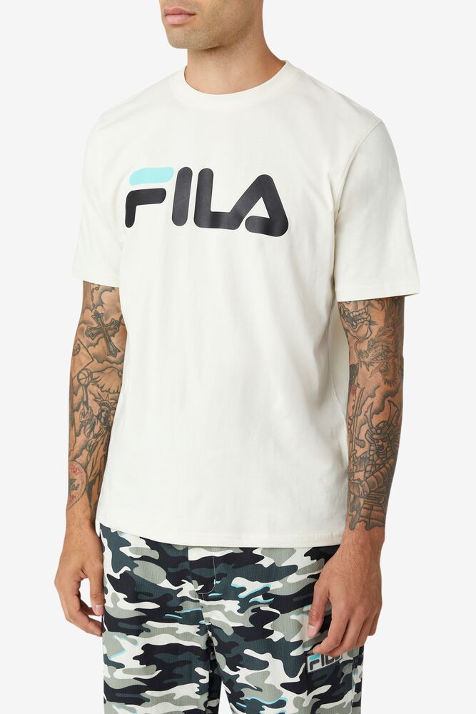 Tops Fila Eagle Tee Hombre Negras Azules Turquesa | 678325LNC