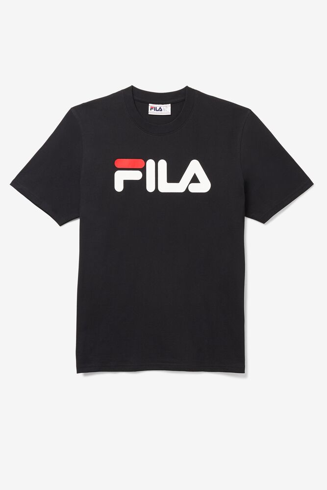 Tops Fila Eagle Tee Hombre Negras | 036819OVQ