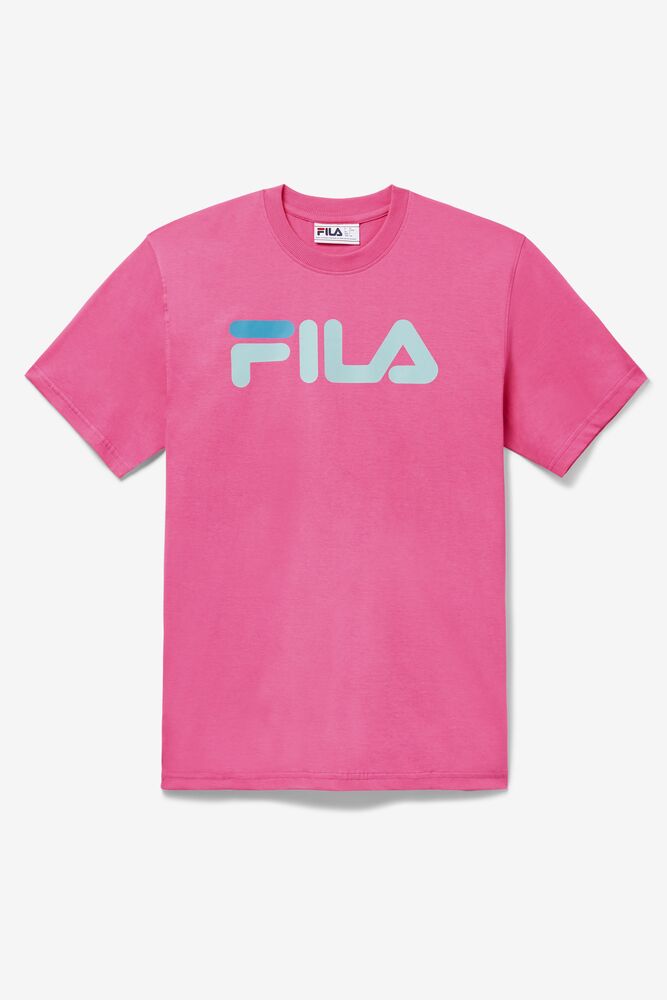 Tops Fila Eagle Tee Hombre Rosas | 076534VHD