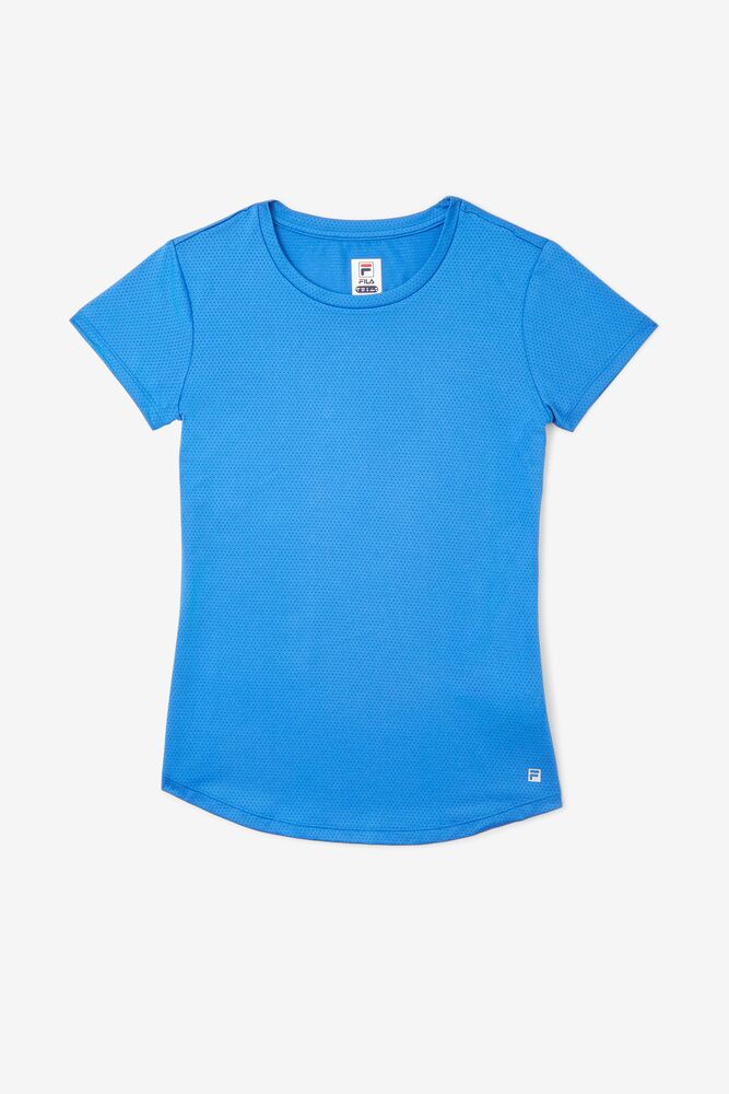 Tops Fila Essentials Short Sleeve Top Mujer Azules | 284019SWH