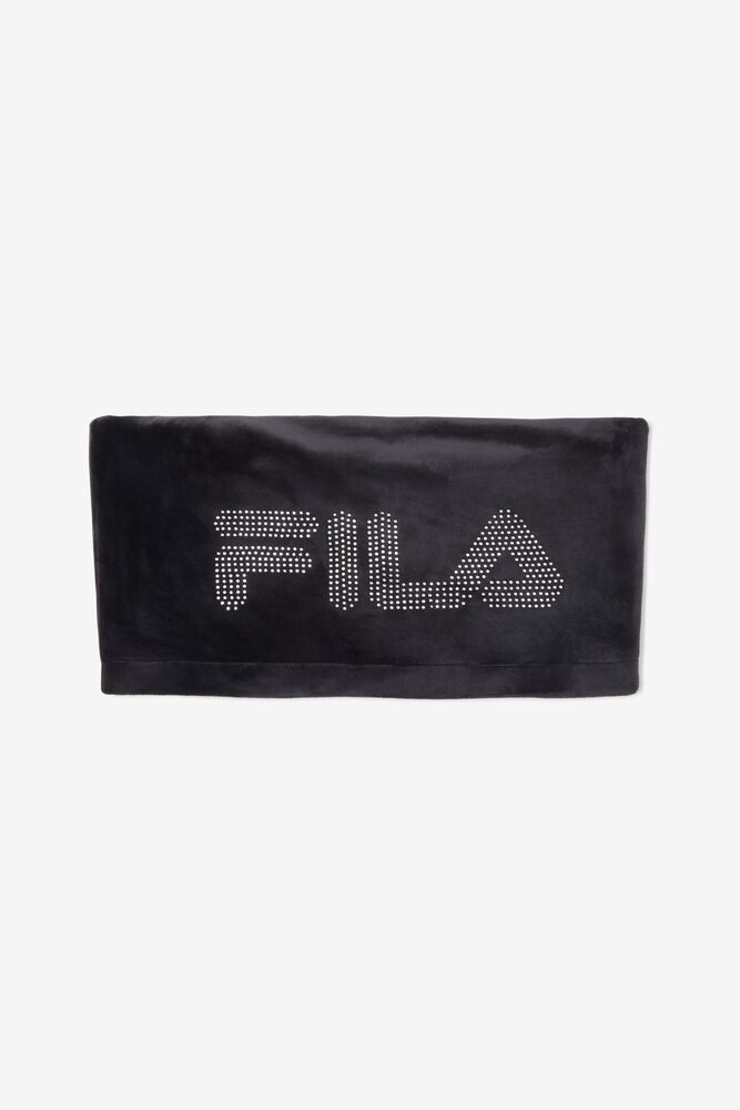 Tops Fila Iman Bandeau Top Mujer Negras | 178095REJ