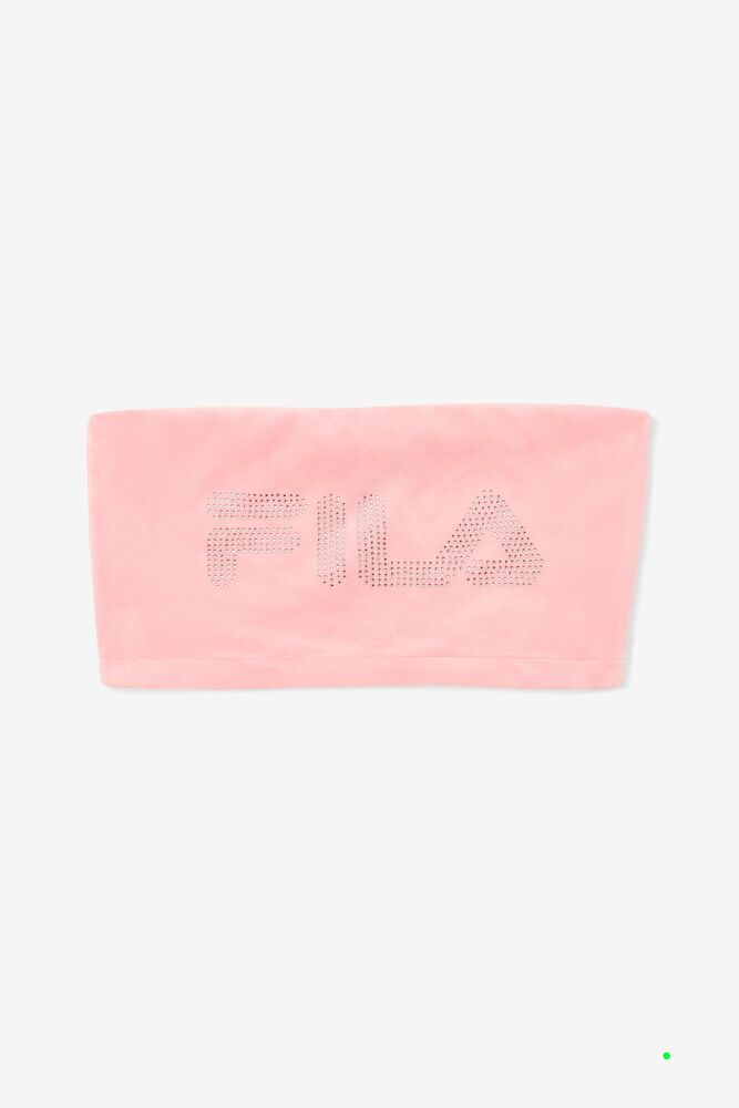 Tops Fila Iman Bandeau Top Mujer Rosas | 380576DIO