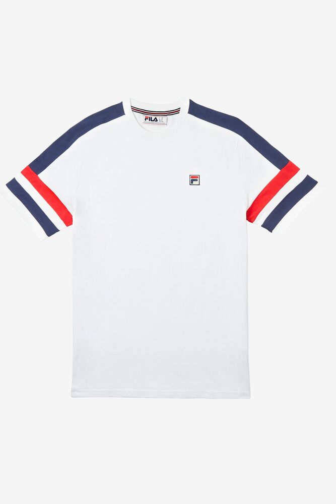 Tops Fila Juan Tee Hombre Blancas | 380629SMO