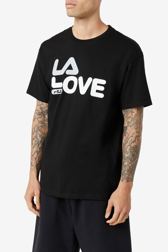 Tops Fila La Love Tee Hombre Negras | 278416LIH