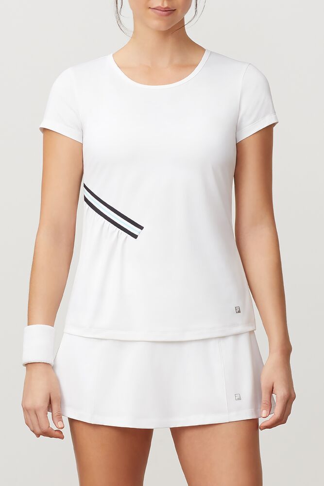 Tops Fila Love Game Short Sleeve Top Mujer Blancas | 072681ITD