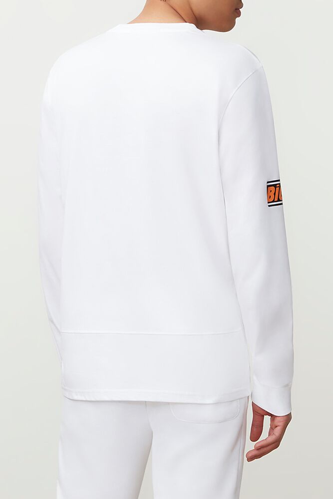 Tops Fila Miso Crew Hombre Blancas | 074268PFU