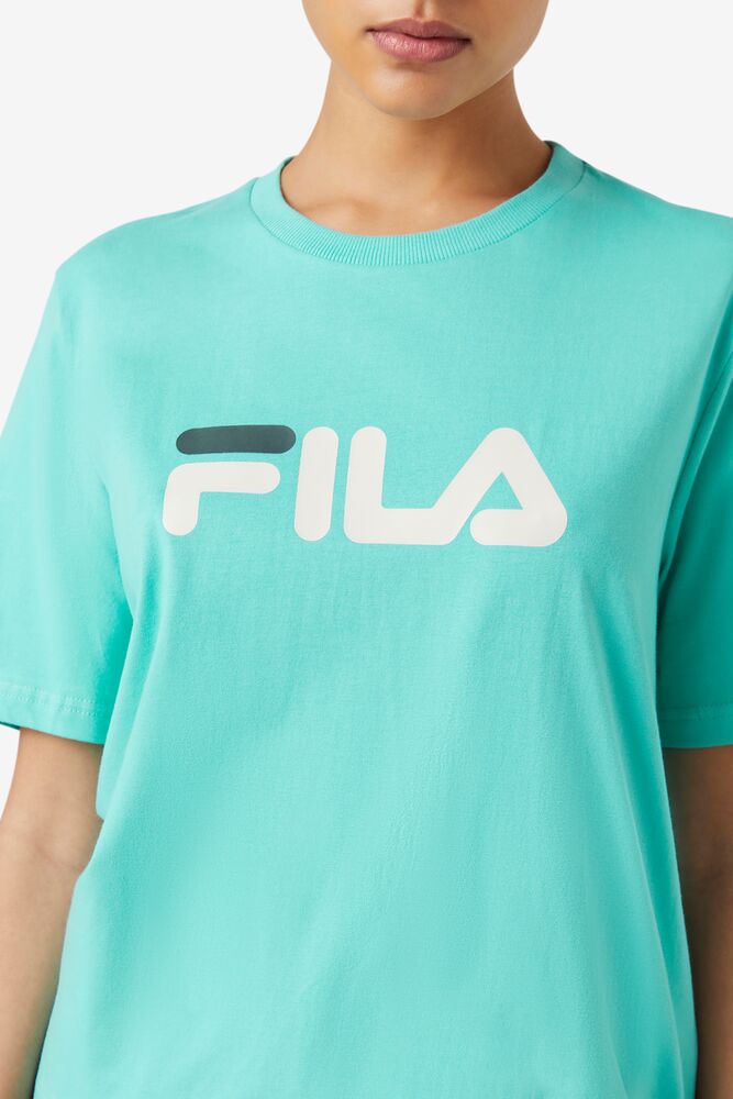 Tops Fila Miss Eagle Tee Mujer Azules Turquesa | 076481YAM