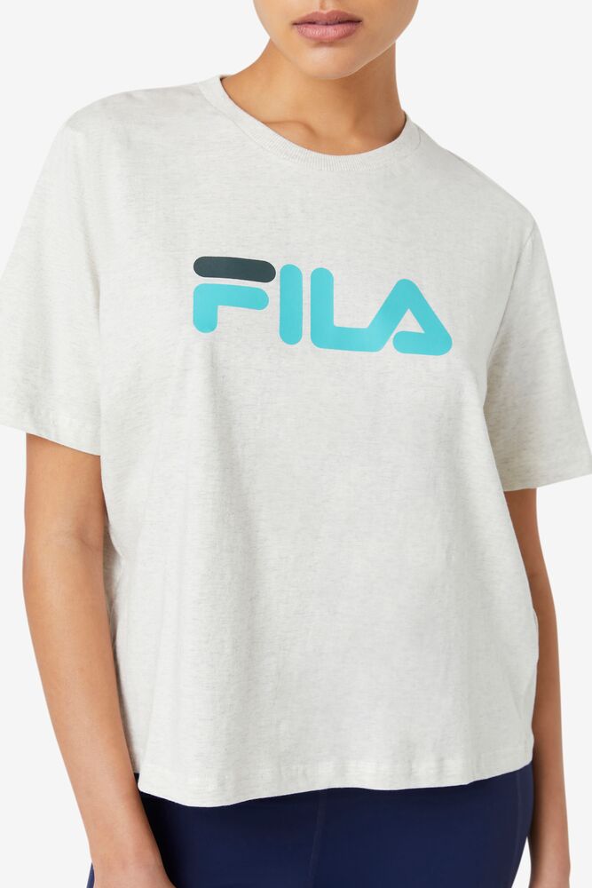 Tops Fila Miss Eagle Tee Mujer Azules Turquesa | 804571QJV