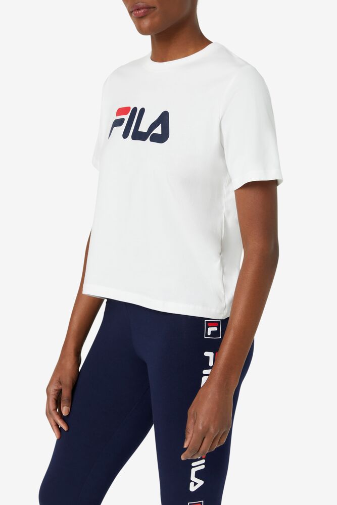 Tops Fila Miss Eagle Tee Mujer Blancas | 416287EDC