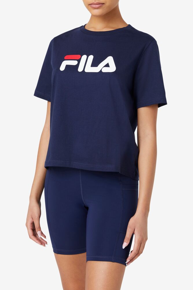 Tops Fila Miss Eagle Tee Mujer Rojas Blancas | 062489IVC