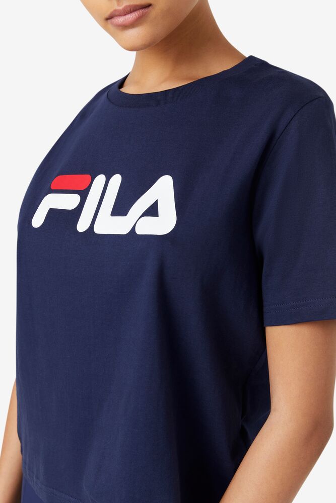 Tops Fila Miss Eagle Tee Mujer Rojas Blancas | 062489IVC