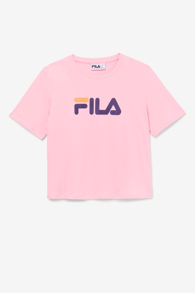 Tops Fila Miss Eagle Tee Mujer Rosas Naranjas | 741235SHU