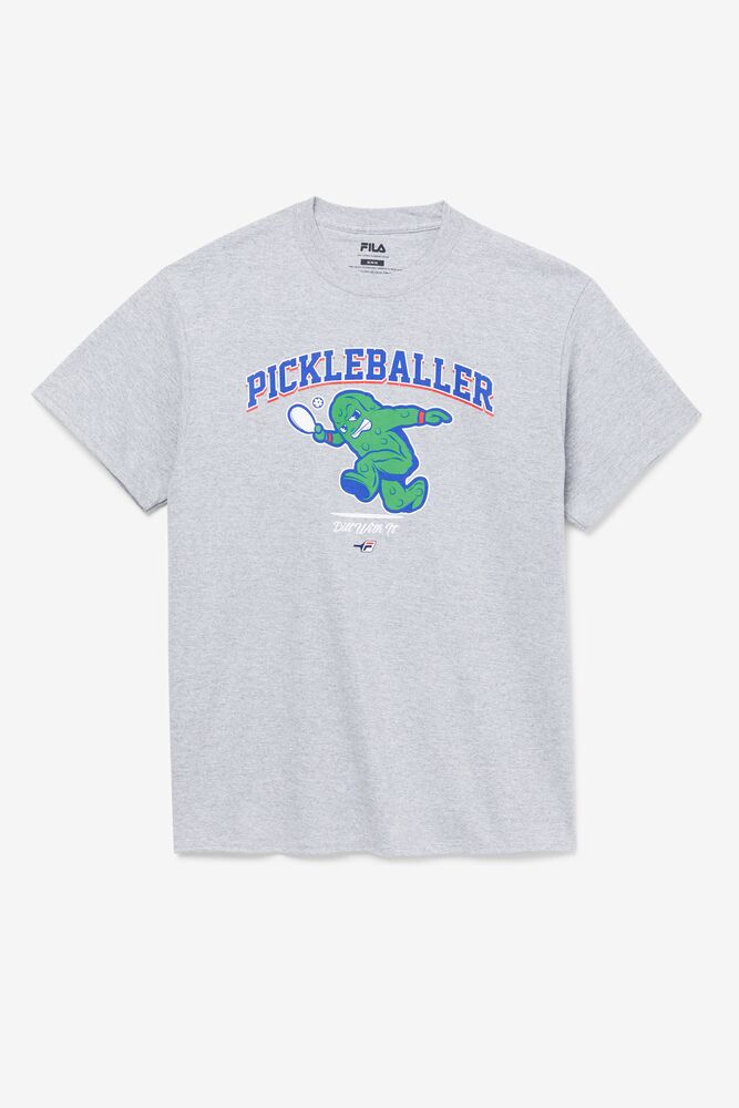 Tops Fila Pickleballer Tee Hombre Gris | 234196LIH