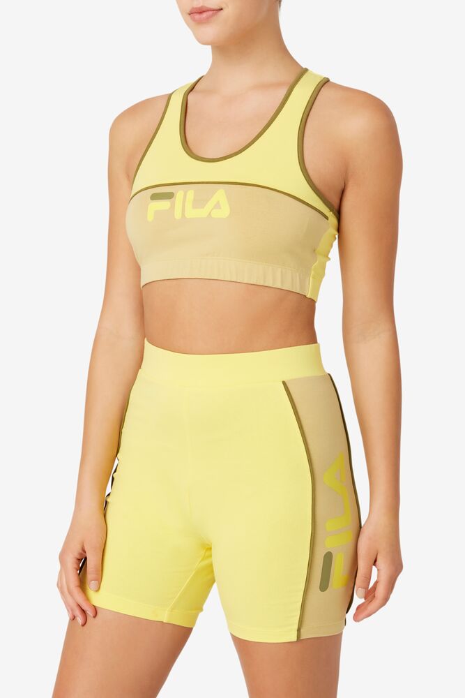 Tops Fila Poesia Bra Top Mujer Verde Oliva | 653801CYG