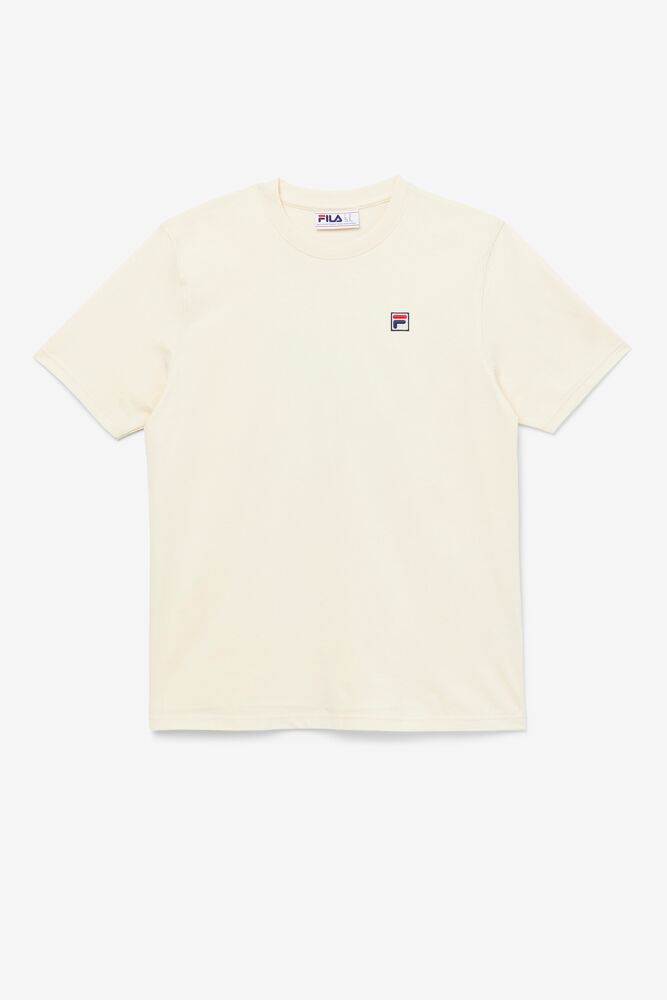 Tops Fila Quartz Tee Hombre 272 Seed Pearl | 957038NLO