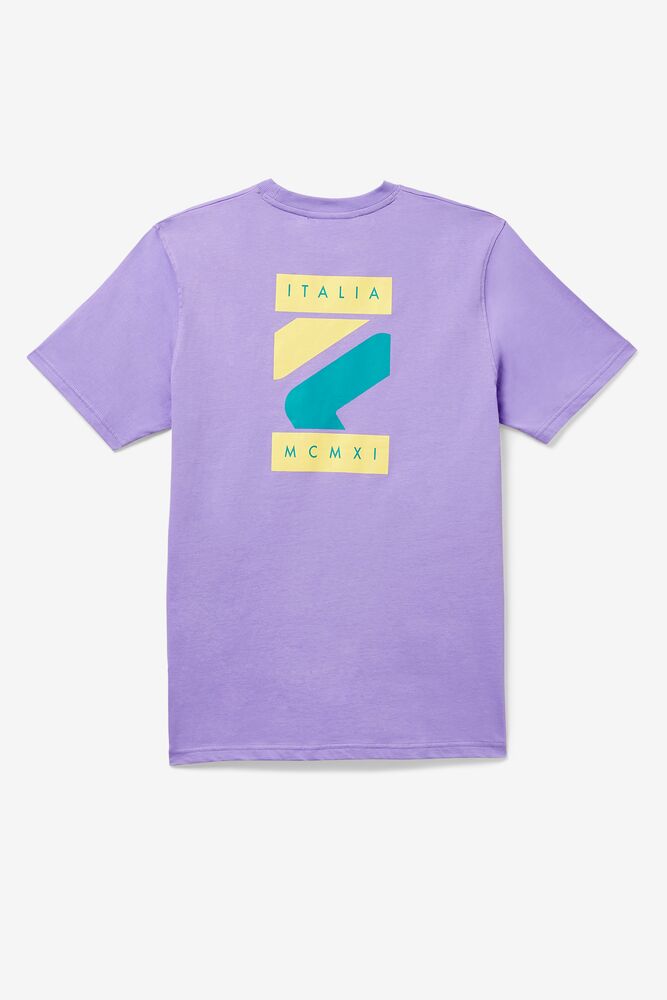 Tops Fila Quartz Tee Hombre 597 Violet Tulip | 407536GAQ