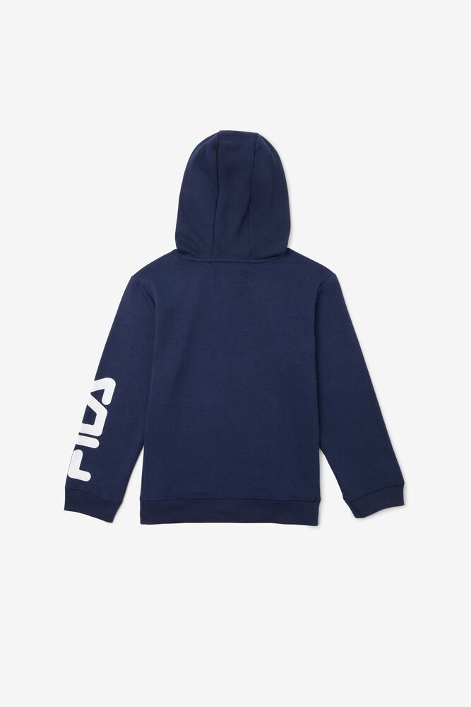 Tops Fila Raglan Hoodie Unisex Azul Marino | 034852HZO