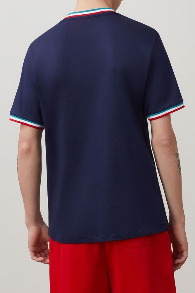 Tops Fila Renato Tee Hombre Pecoat | 068759QAY