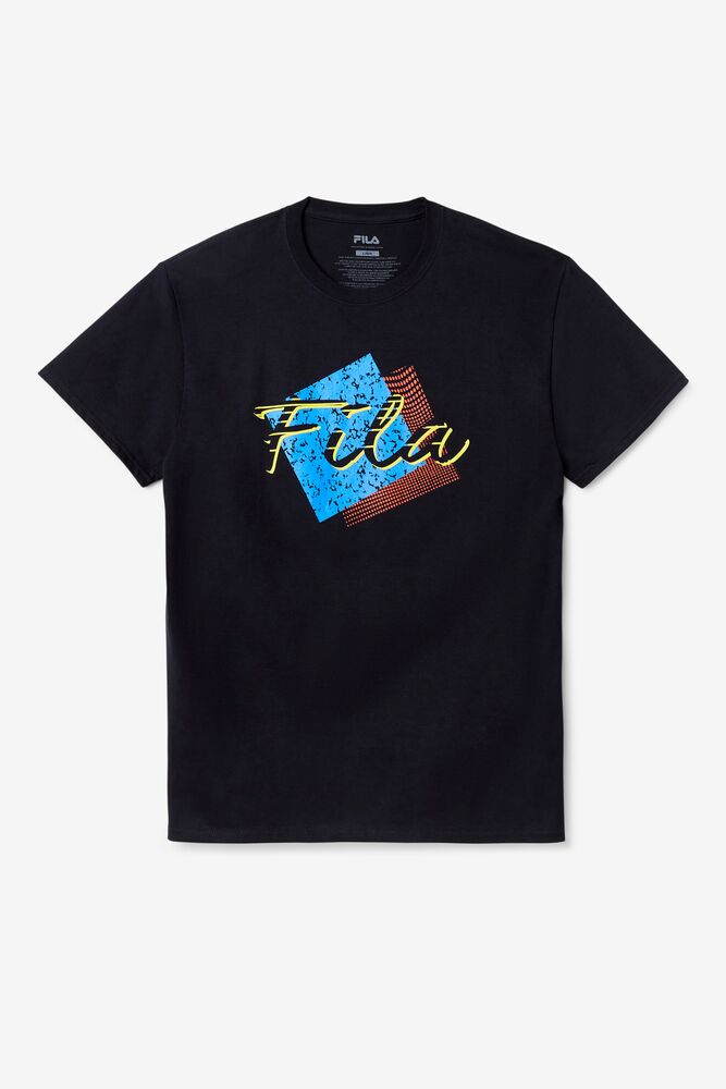 Tops Fila Santa Monica Tee Hombre Negras | 072456YKF