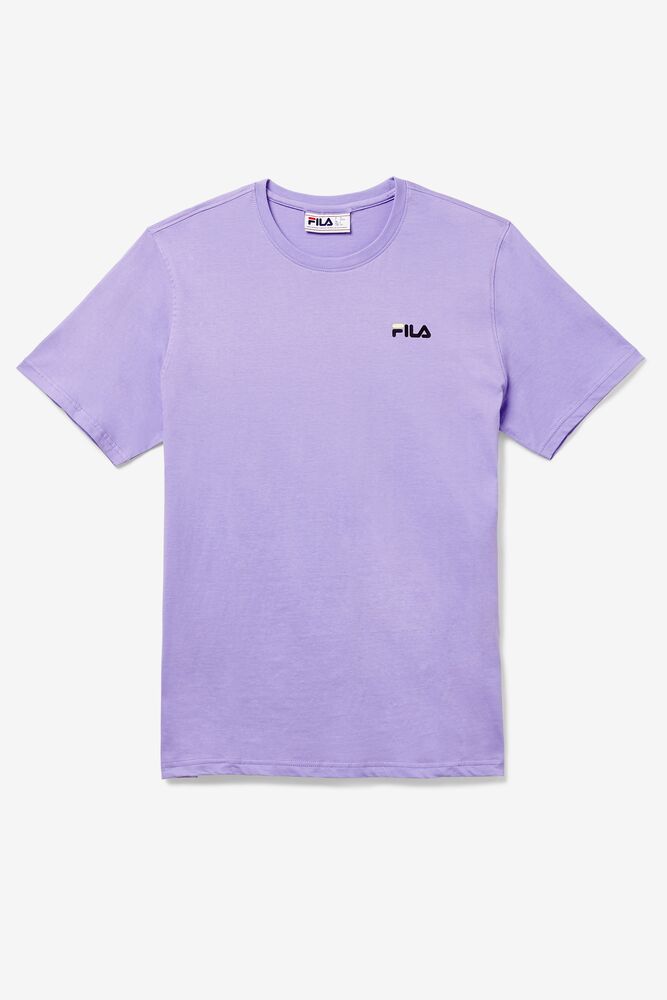 Tops Fila Shoe Tower Tee Hombre 597 Violet Tulip | 816740WZD