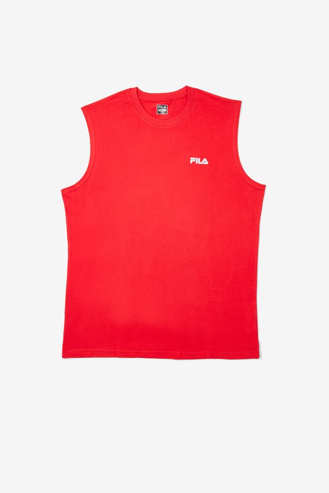 Tops Fila Sleeveless Top Hombre Rojas | 246578GMR