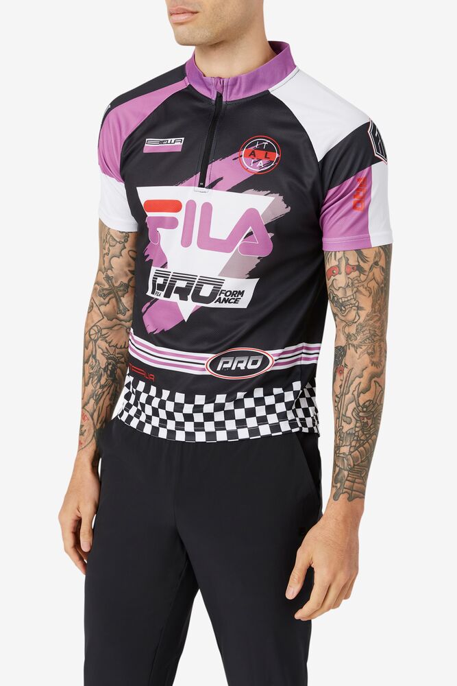 Tops Fila Stormpride Cycling Jersey Hombre Negras | 542869NAF