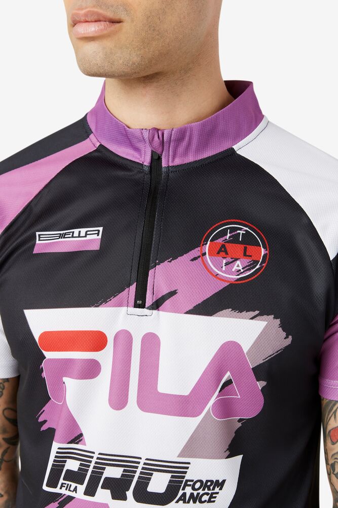 Tops Fila Stormpride Cycling Jersey Hombre Negras | 542869NAF