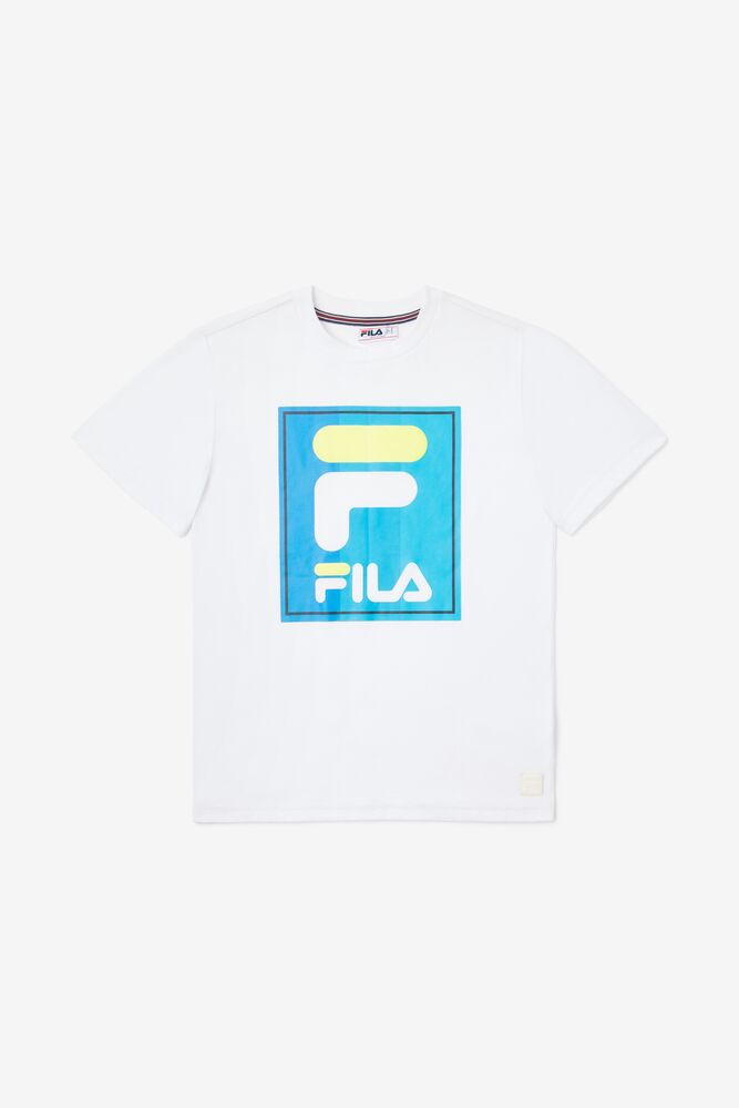 Tops Fila Tavares Tee Unisex Blancas | 508139ZGB