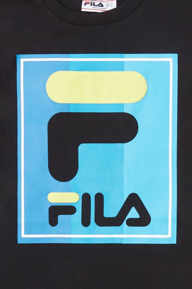 Tops Fila Tavares Tee Unisex Negras | 291305OAX