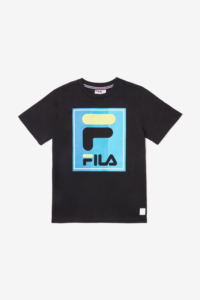 Tops Fila Tavares Tee Unisex Negras | 304816EBX