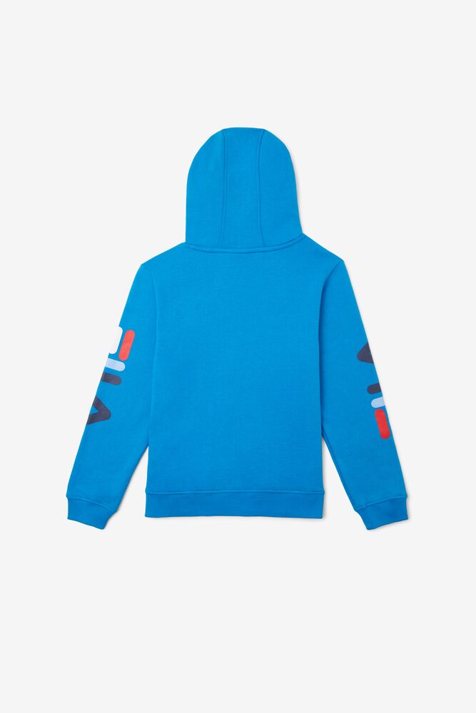 Tops Fila Tyrone Hoodie Unisex Azules | 617429MQA